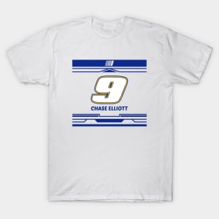 Chase Elliott blue #9 2024 NASCAR digital design T-Shirt
